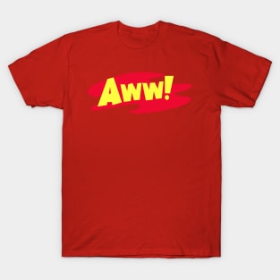 Aww Handwritten Typography T-Shirt